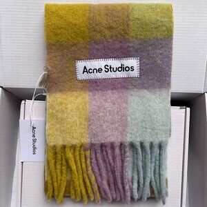 Acne Studios Pastel Plaid Scarf - Like New Only Tried On